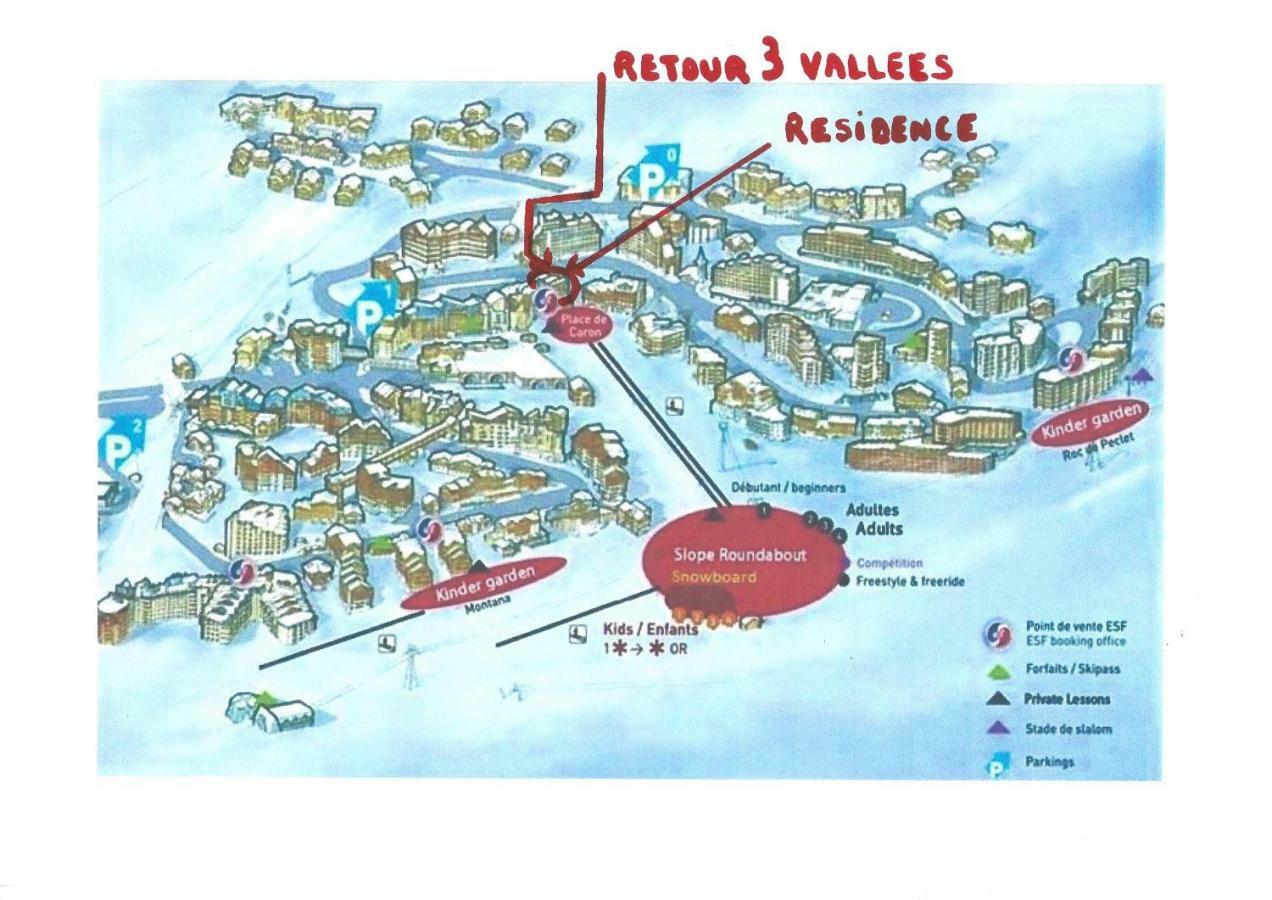 Dernier Etage Avec Vue Sur Les Montagnes Emplacement Exceptionnel Au Coeur De Val Thorens Ski Aux Pieds Prestations Incluses Exterior foto